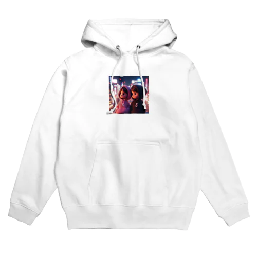 ピクサー風カップル Hoodie