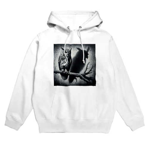 不思議な魅力漂う梟 Hoodie