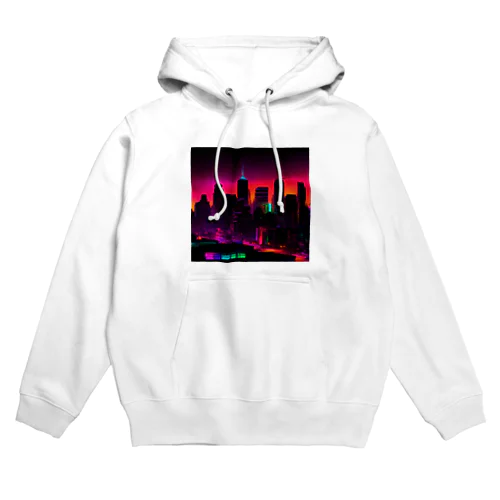 ネオンカラーで輝く都市2 Hoodie