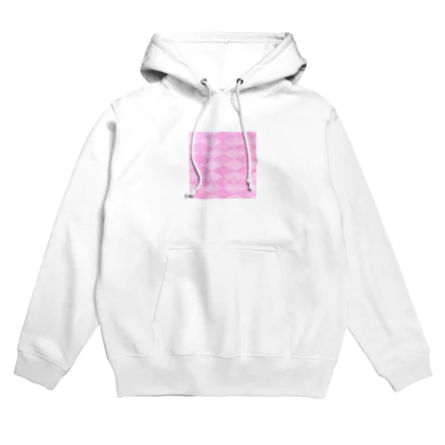 アーガイルピンク Hoodie