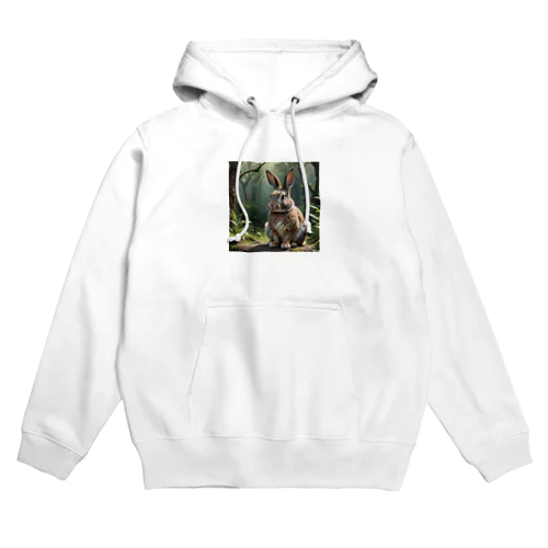 森で出会ったおすましラビット Hoodie