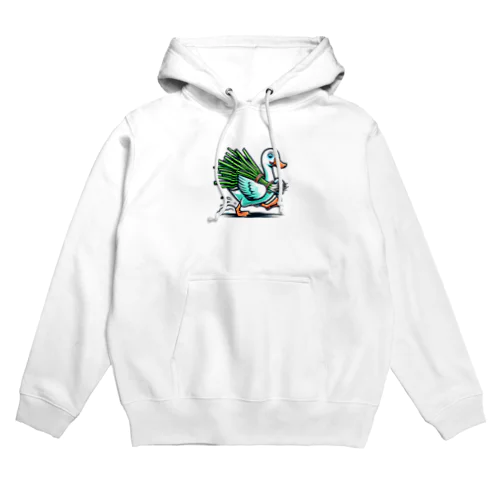 鴨がネギを背負って来るC Hoodie