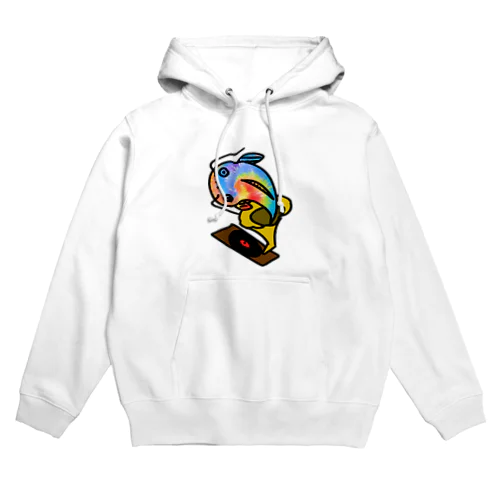 蓄音機から飛び出るナマズ君 Hoodie