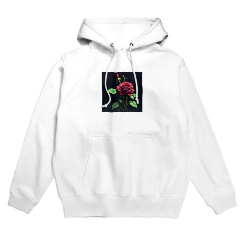 一輪のバラ Hoodie