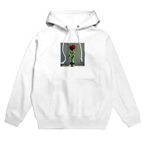 一輪のバラ Hoodie