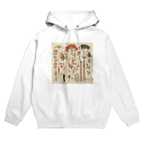 和の、髪飾り　なでしこ1478 Hoodie