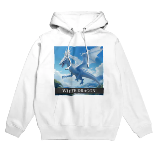 龍  WHITE DRAGON Hoodie