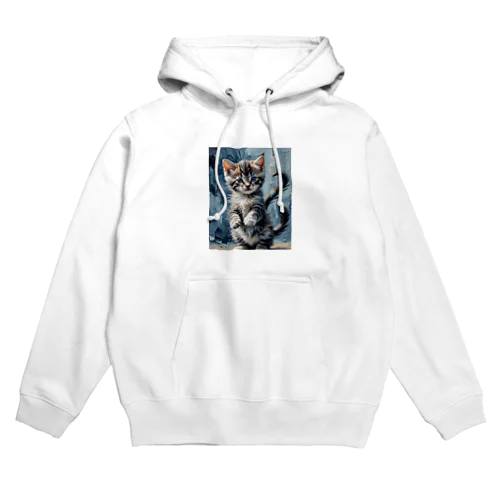 立ち上がり子猫 Hoodie