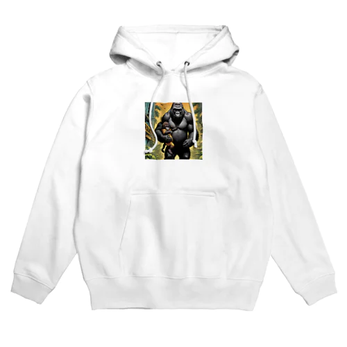 優しく守る愛情溢れる母ゴリラ Hoodie