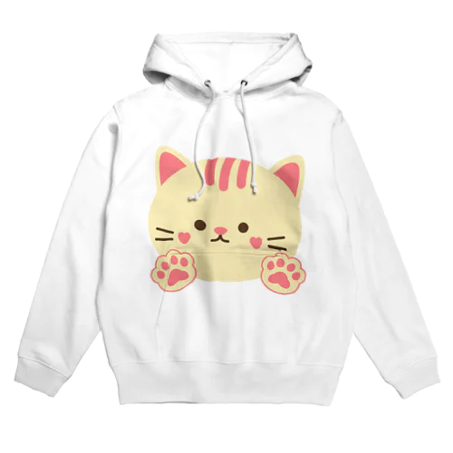 猫の可愛い画像のグッツ販売『ねこりんぱ』 Hoodie