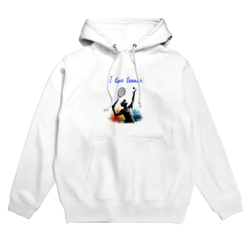 I love tennis.（その２） Hoodie