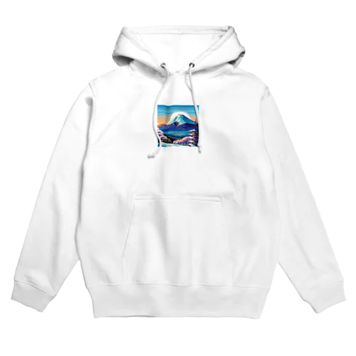 富士山（pixel art） Hoodie