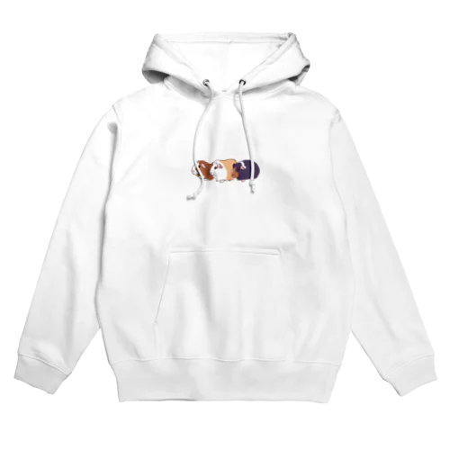 3色の個性派モルモット Hoodie