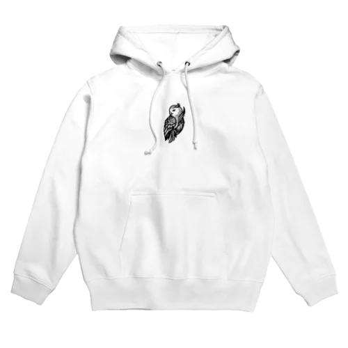 振り向きフクロウ Hoodie