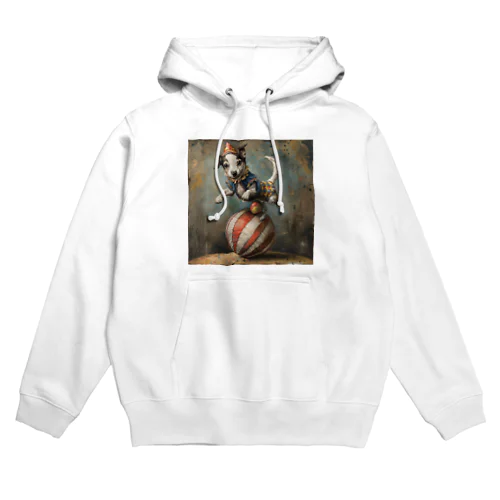 サーカスの曲芸犬の玉ころがし　なでしこ1478 Hoodie