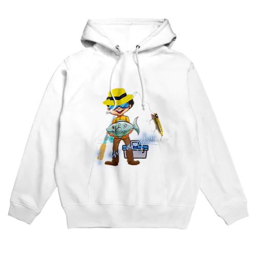 釣りボーイ４ Hoodie