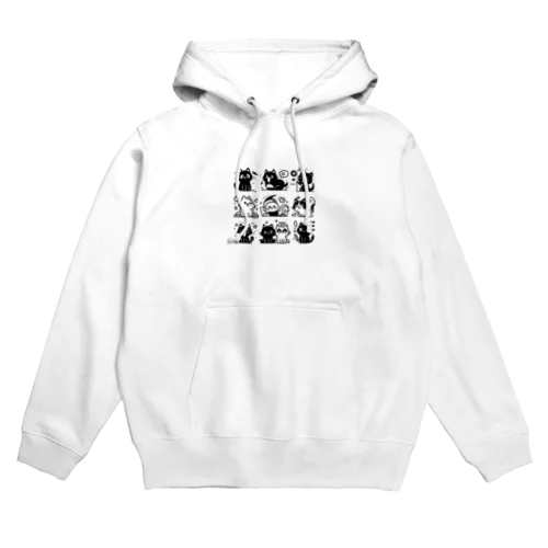 モノクロキャット Hoodie