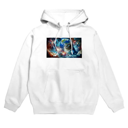 宇宙と一体化猫 Hoodie