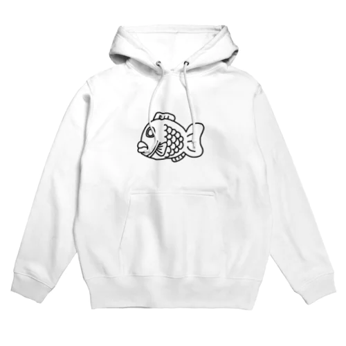 静かな時は可愛いたい焼きくん Hoodie