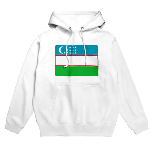 ウズベキスタンの国旗 Hoodie