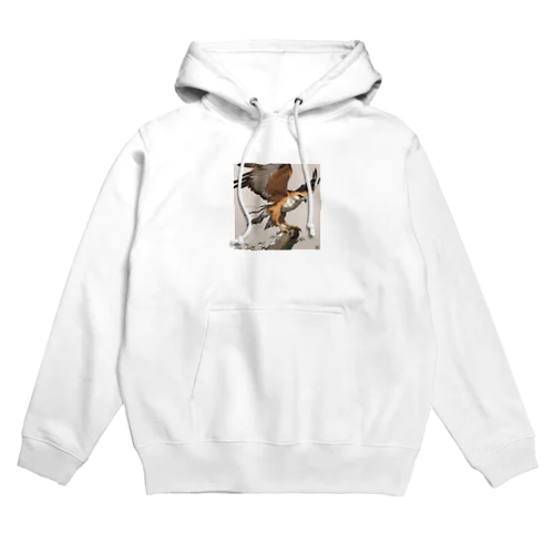 タカが獲物を見つけて追跡する Hoodie