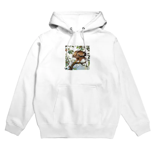 食べ物を探すタカ Hoodie