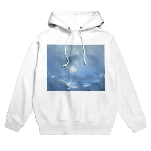 朝日と雲 Hoodie