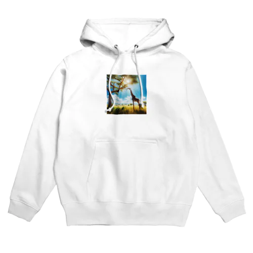 柔らかな朝陽がキリンに！ Hoodie