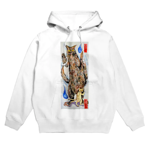 大小バケネコ画 Hoodie