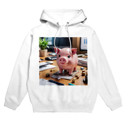 会社のビジネスモデルを構築するミニブタ Hoodie