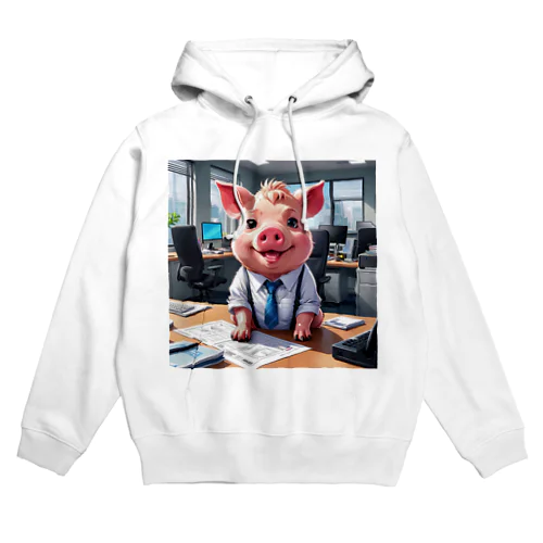 社内のスキルアップを促進するミニブタ Hoodie