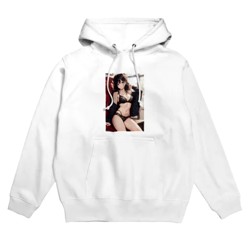 黒髪美女 Hoodie