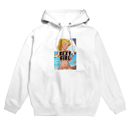 ブロンドビキニセクシーアニメガール Hoodie