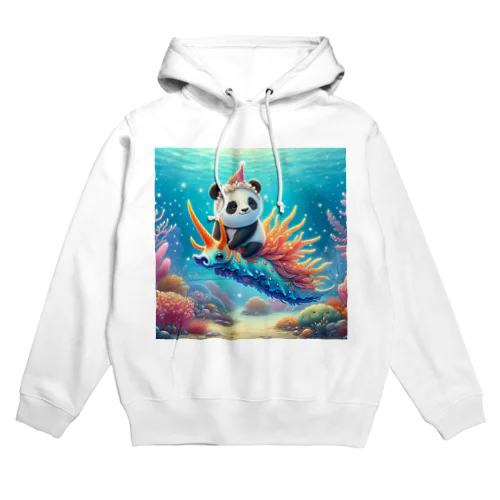 パンダの海中冒険 Hoodie