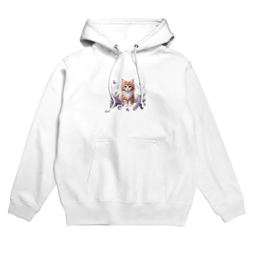 子猫とお花 Hoodie