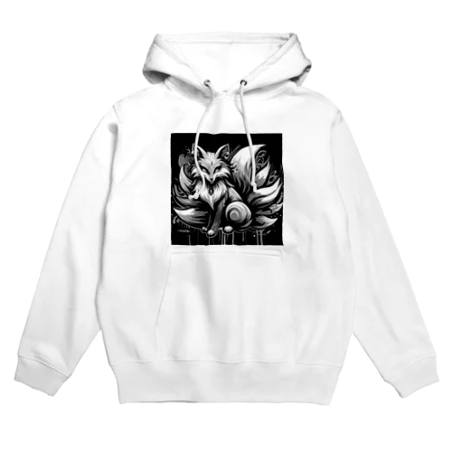 🦊モノトーン九尾🦊 Hoodie