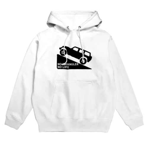 ノーラングラーノーライフ 登坂デザイン ジープ ブラック Hoodie