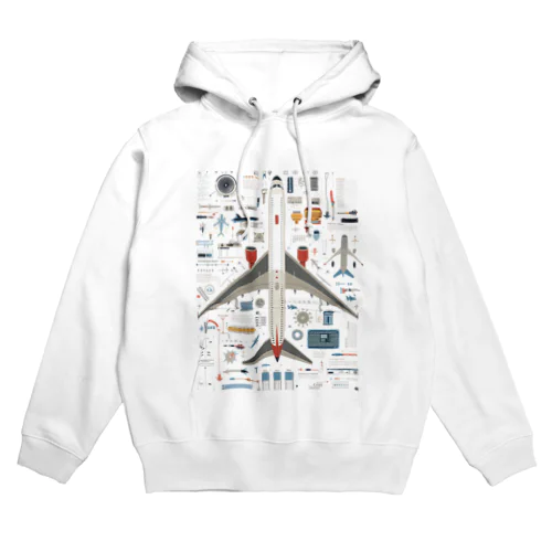 航空機の世界：飛行の全てを一望に Hoodie