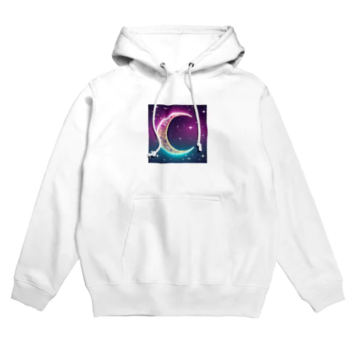 グラデーションネオンカラームーン Hoodie