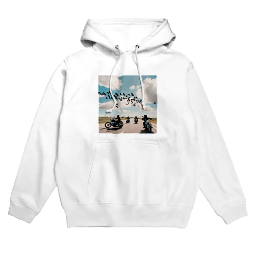 風を切って、空と地を繋ぐ Hoodie