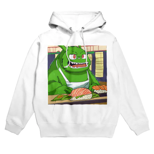 寿司職人を目指す緑の妖怪 Hoodie