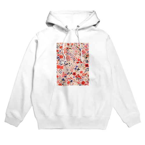 花柄のプリント　なでしこ1478 Hoodie