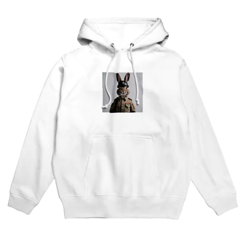 軍人ウサギ#6 Hoodie