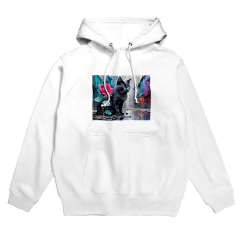 薔薇と黒猫🌹🐈‍⬛ Hoodie