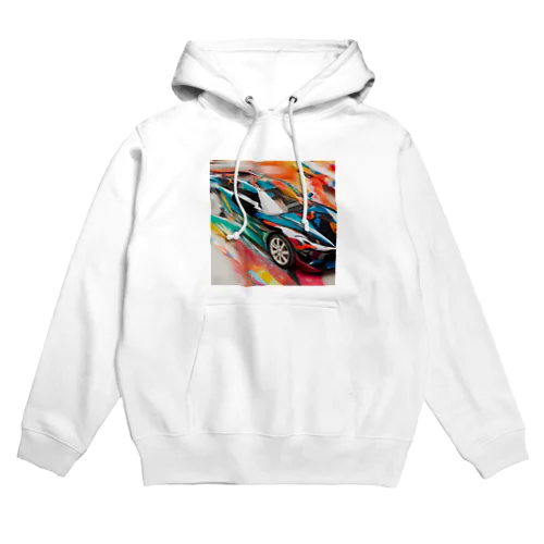 速さの彩り: 動きを捉えたアート Hoodie