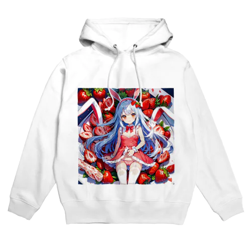 いちごうさぎ03 Hoodie