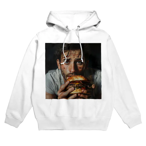 ハンバーガーと男　エンジェル717 2065 Hoodie