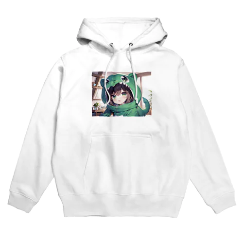 恐竜の着ぐるみを着た女の子 Hoodie