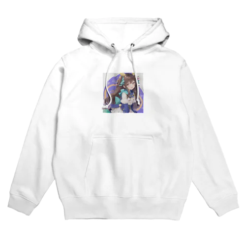 ロングヘアーの女の子 Hoodie