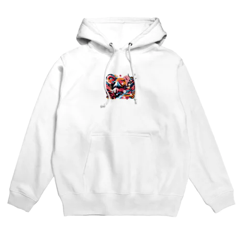 日本の伝統と現代アートの融合 Hoodie